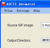 ASCII Animator(�ַ�ת����GIFͼ��)����